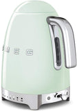Smeg KLF04PGUK Variable Temperature Electric Kettle, 1.7L, Pastel Green