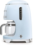 Smeg DCF02PBUK Drip Coffee Machine, Pastel Blue