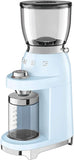 Smeg CGF01PBUK Coffee Grinder, Pastel Blue