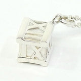 Tiffany & Co. Atlas 925 Silver Cube Pendant Necklace