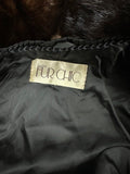 Saga Demi Buff Mink Coat black