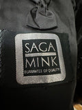 Saga Demi Buff Mink Coat black