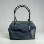 Salvatore Ferragamo Nylon Handbag with Leather Trim