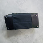 Salvatore Ferragamo Nylon Handbag with Leather Trim
