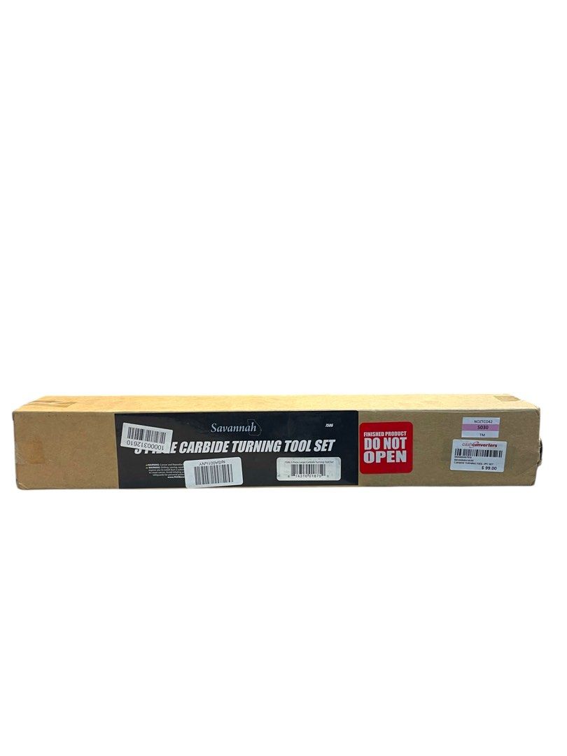 Savannah Carbide Turning Tool Large Size (3 Piece Set - All 3 Turning Tools) Includes Diamond Shape, Round and Square Turning Tools With Comfort Grip Handles Secondary image