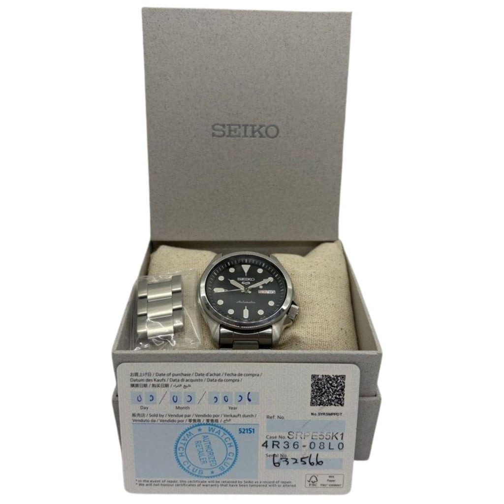 Seiko 5 Sports SRPE55K1 40mm Automatic Black Dial Watch