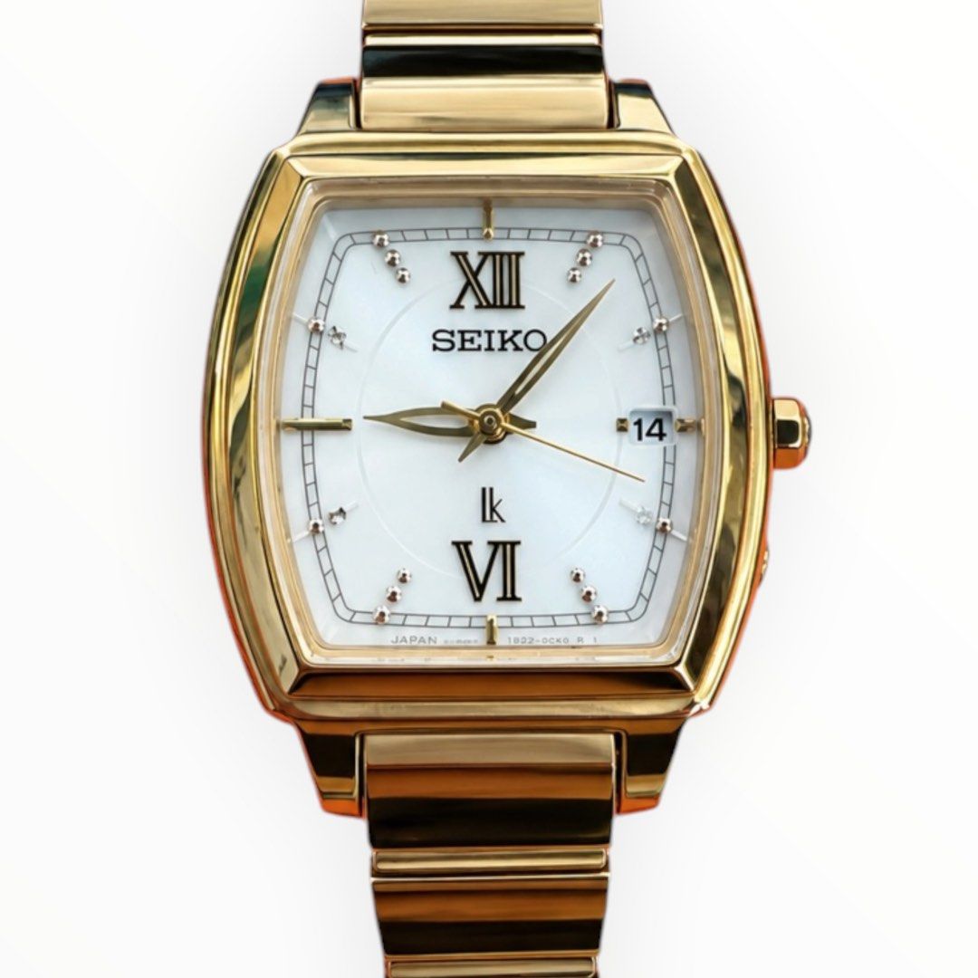 Seiko Lukia Women’s Gold-Tone Quartz Watch 22mm