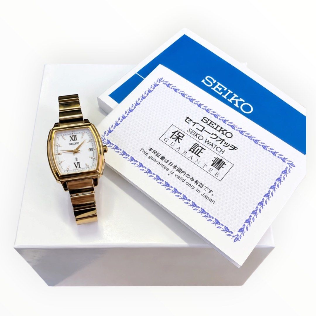 Seiko Lukia Women’s Gold-Tone Quartz Watch 22mm