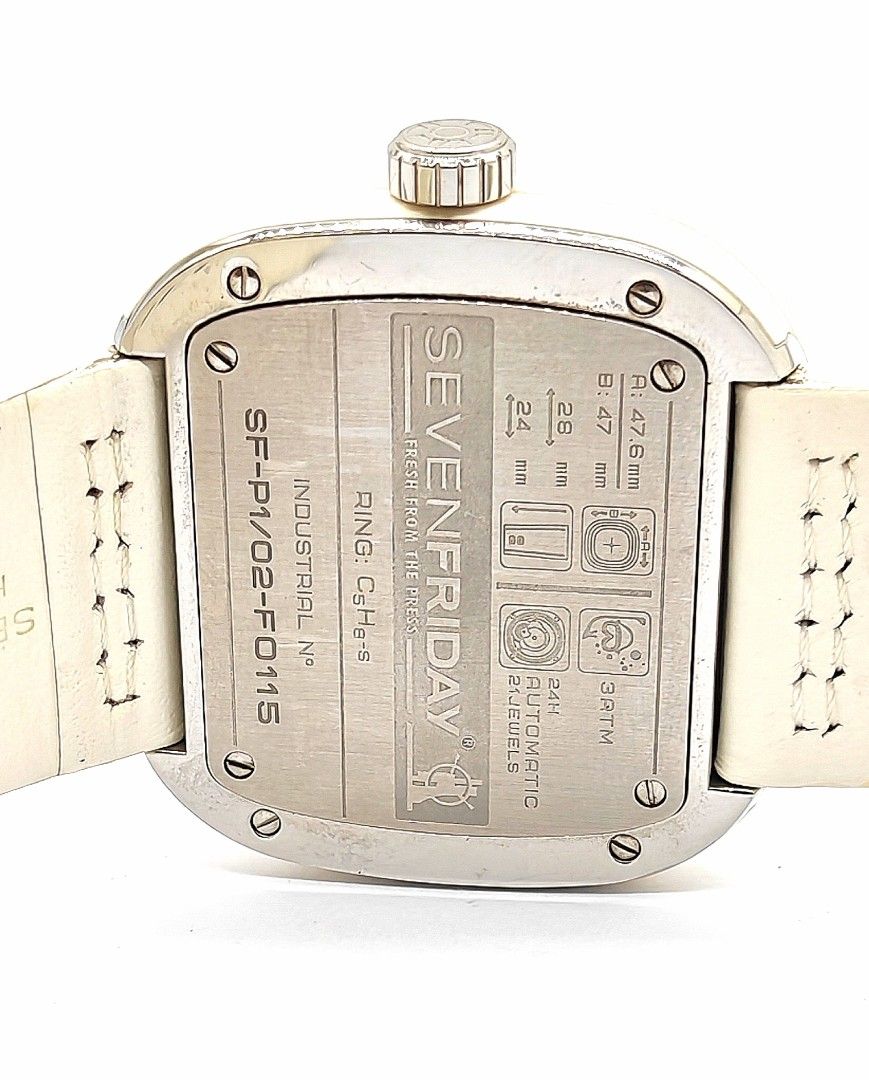 Sevenfriday 47.6mm Automatic White Dial Watch