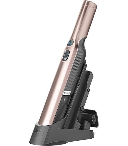 Shark WANDVAC Cordless Handheld Vacuum, Lightweight at 640 gm, Powerful Suction Handheld Vacuum with Duster/Crevice and Multi-Surface Tools, Charging Base, Pink - Shark WV206