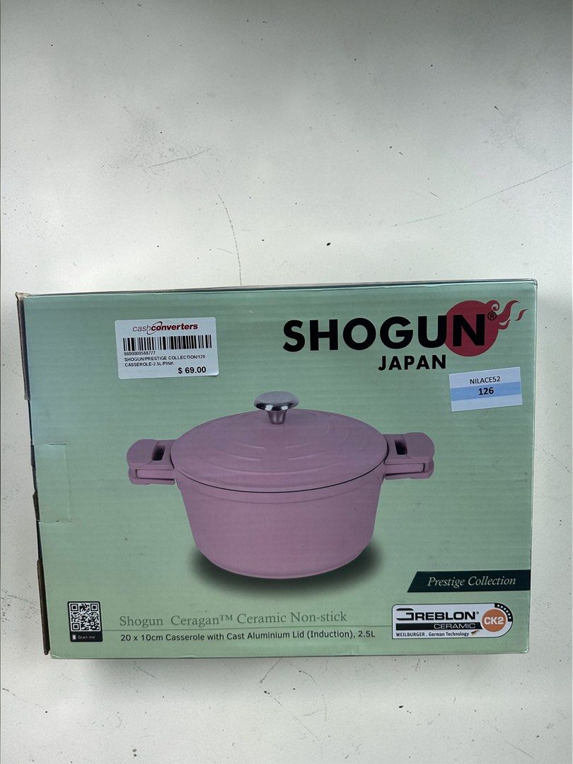 Shogun Japan Ceragan Ceramic Non-stick Casserole Pot 2.5L