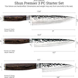 Shun Premier Knife Starter Set, 3-Piece