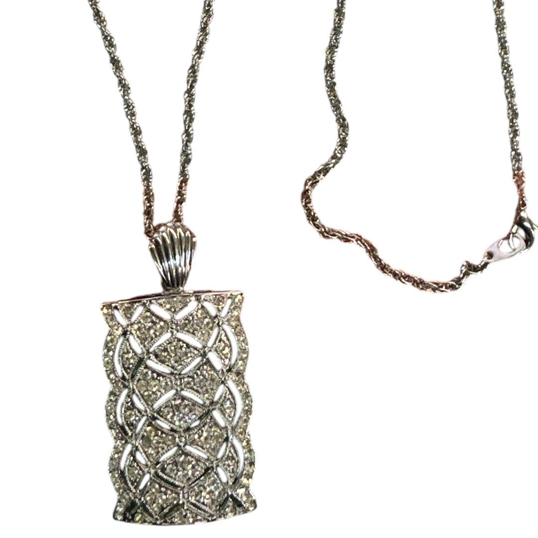 Silver-tone Pendant Necklace