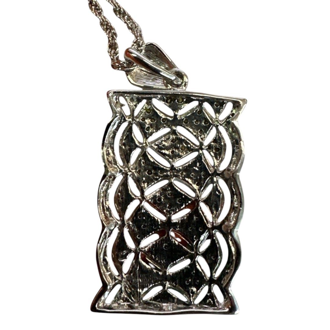 Silver-tone Pendant Necklace