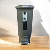 simplehuman Slim Plastic Step Trash Can, Grey Plastic, 40 L / 10.6 Gal