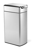 Simplehuman Slim Touch Trash Can Bin Stainless Steel Large 40 Liter CW2016