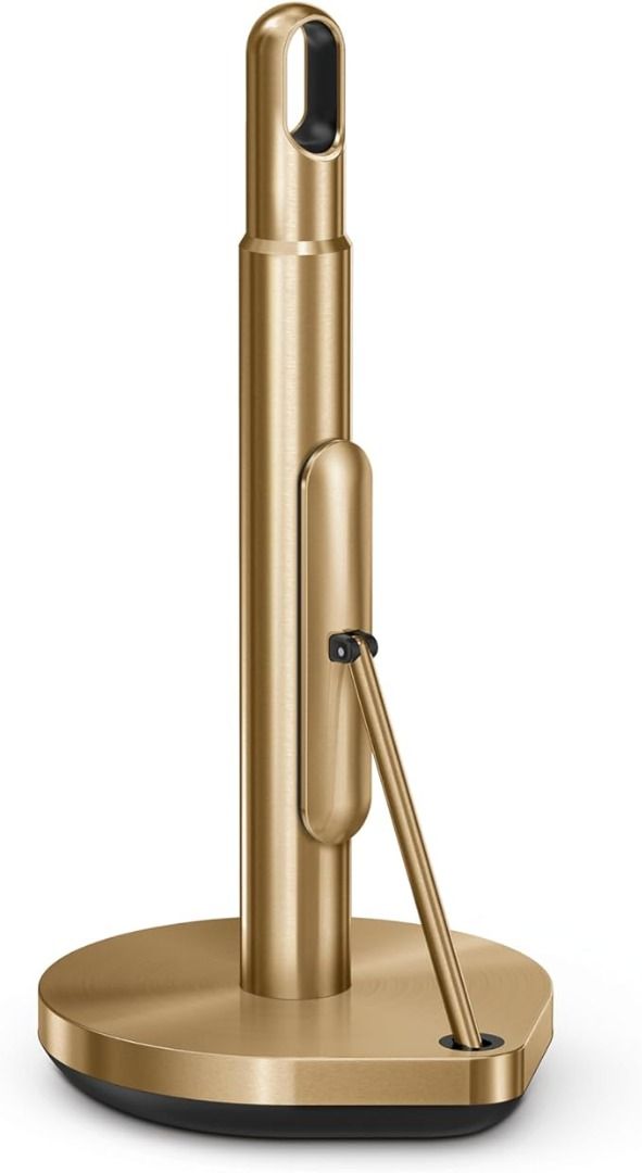 Simplehuman Tension Arm Paper Towel Holder, Brass Stainless Steel