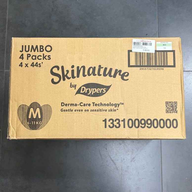 Skinature By Drypers M 6 To 11kg 44ct Pack Of 4 Secondary image