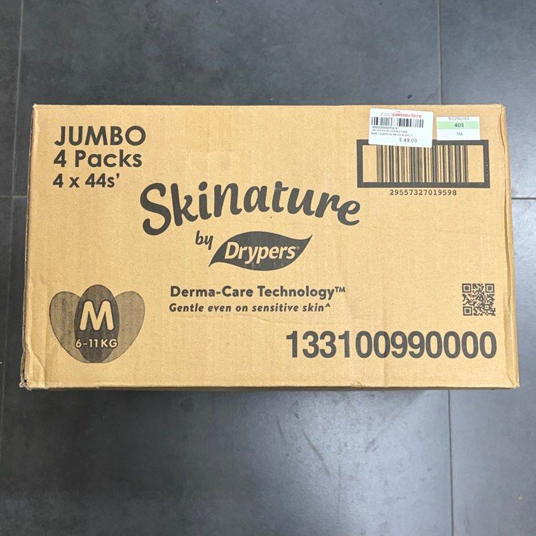 Skinature By Drypers M 6 To 11kg 44ct Pack Of 4