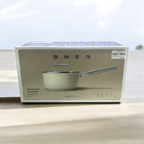 Smeg CKFS2011BLM Saucepan Black, Non-Stick, Aluminium, Patented Base, 20cm