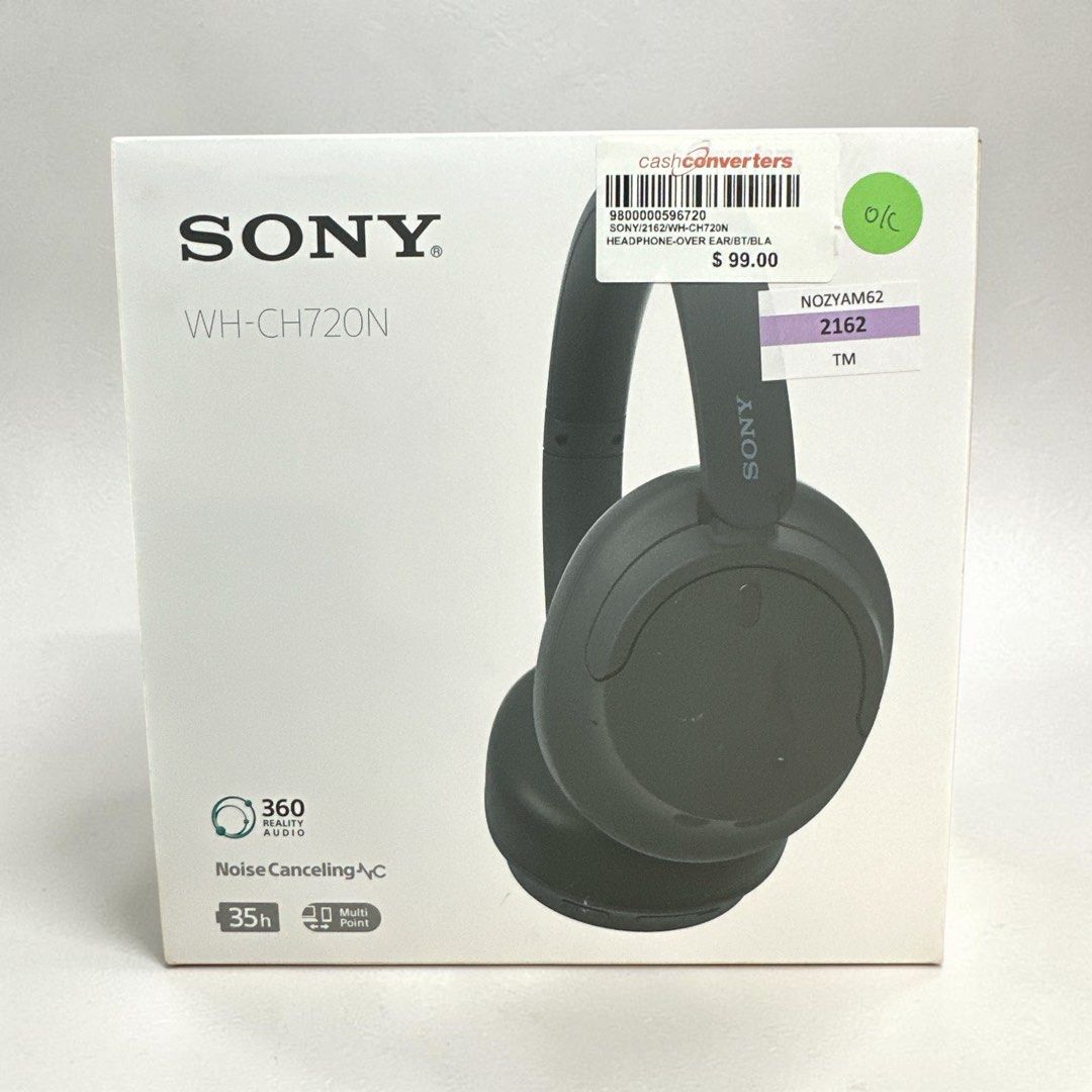 Sony WH-CH720N Noise Canceling Wireless Headphones Bluetooth Over The Ear Headset with Microphone and Alexa Built-in, Black New