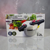 Stainless Single Handle Pressure  Cooker 3.2L