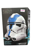 Star Wars The Black Series Life Size Prop Replica Electronic Helmet - Clone Trooper Blue 501st Legion