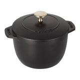 STAUB 11721225 Cast Iron Petite French Oven Matte Black 0.75 Quart