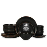 Stone + Lain Brasa Stoneware 16-Piece Round Dinnerware Set