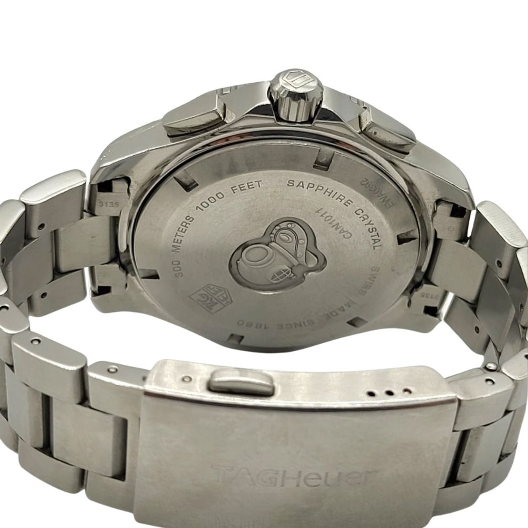 Tag Heuer CAN1011 Aquaracer 300M Quartz Chronograph Grande Date Watch 43mm