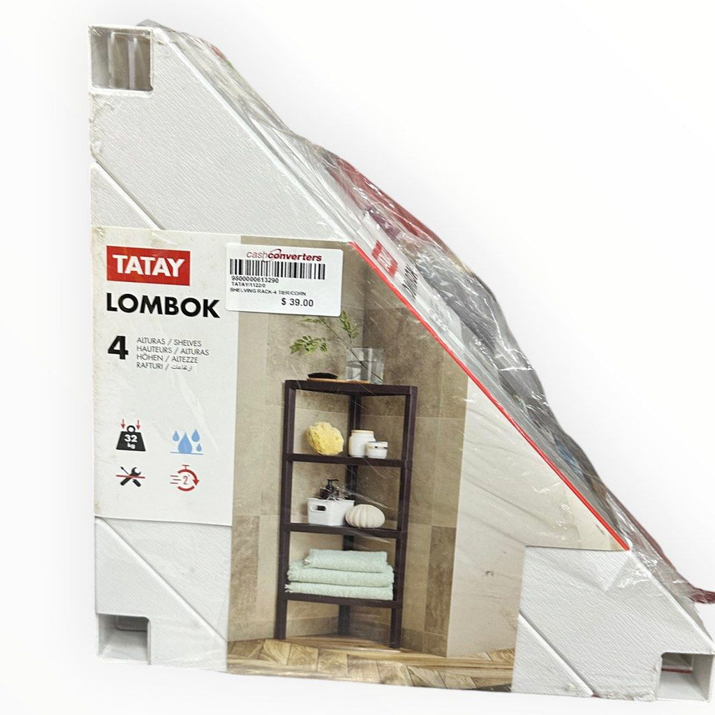 TATAY Shelving Unit Quick Fix Indoor and Outdoor Use With Screws