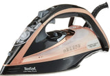 Tefal Ultimate Pure FV9845 - Steam Iron, 3000W, 260g/min Boost Shot, 60g/min Continuous Output, Integrated Anti-Scale Setting, Micro-Calc Filter, Powerful Steam Boost, Blush