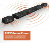 JBL Bar 800 720W 5.1.2 Channel Virtual Atmos Soundbar Speaker, Black