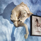 Design Toscano Thoroughbred Horse Wall Sculpture, 27 Inch, Polyresin, Ancient Ivory