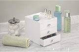 iDesign Clarity BPA-Free Plastic 3-Drawer Vanity Organizer with Tray - 6.47