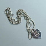 Tiffany & Co Necklace heart pendant 925-90cm