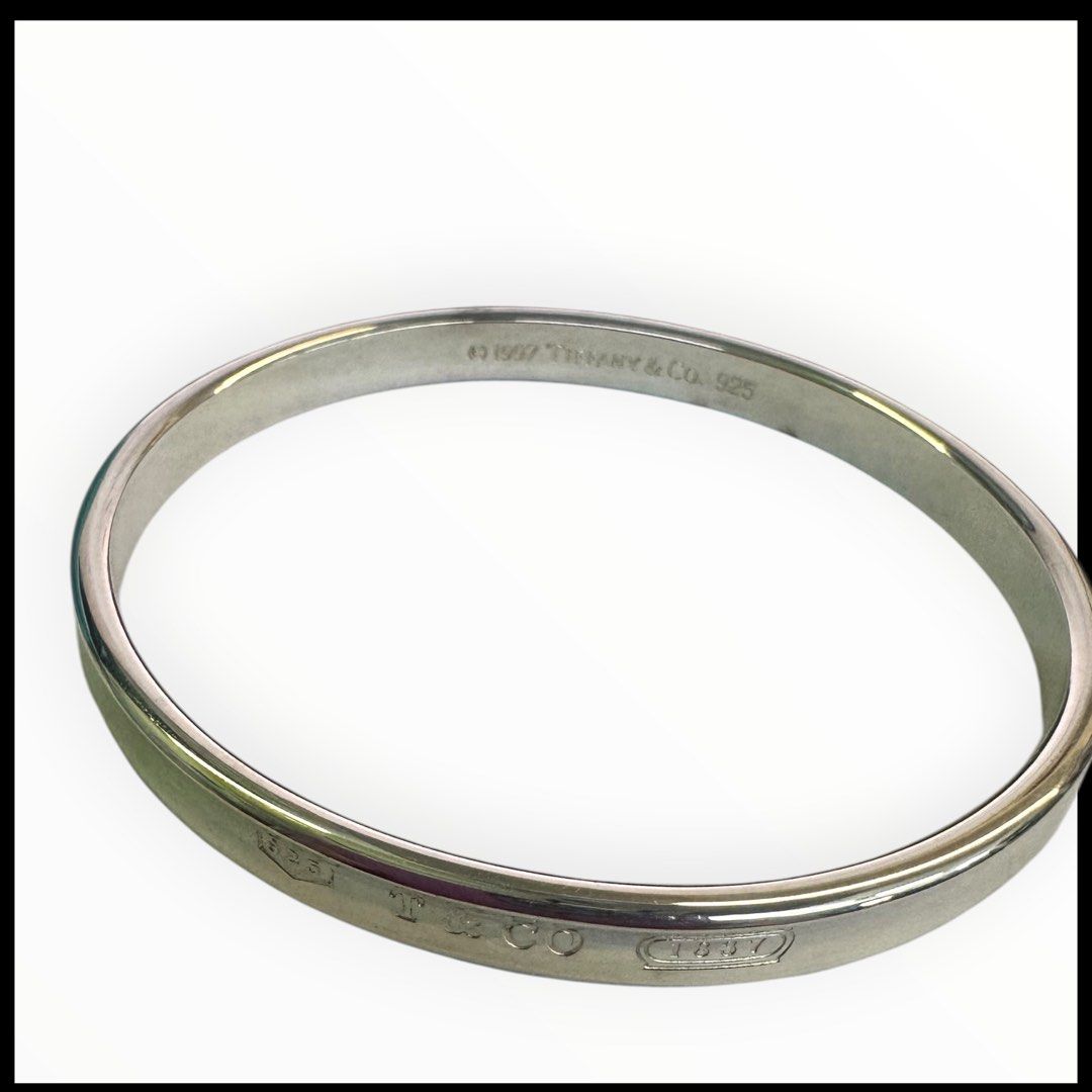 Tiffany & Co. Silver Bangle Tiffany  & Co 1837/34.8g/20cm with box and pouch