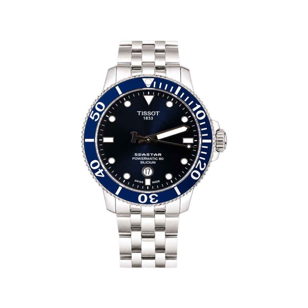 Tissot Seastar 1000 Powermatic 80 42mm Automatic Blue Dial Watch