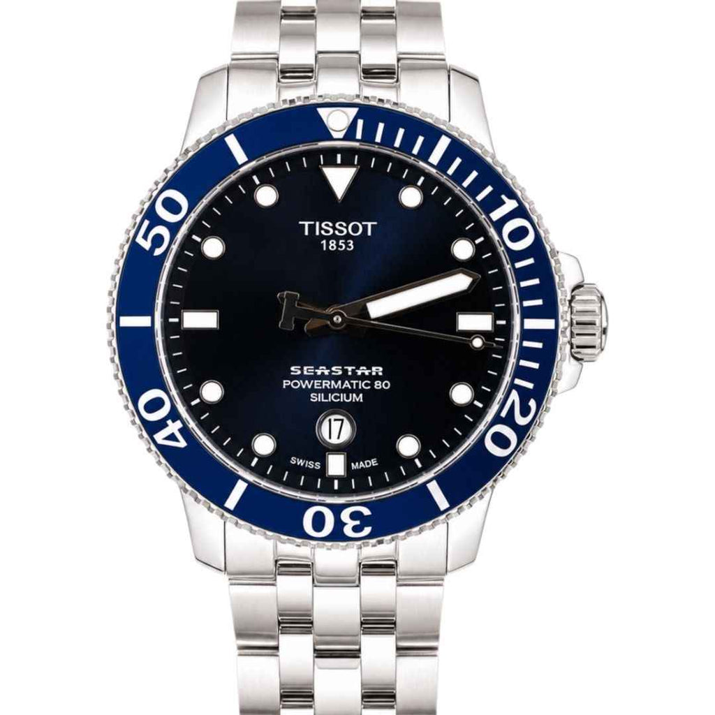Tissot Seastar 1000 Powermatic 80 42mm Automatic Blue Dial Watch