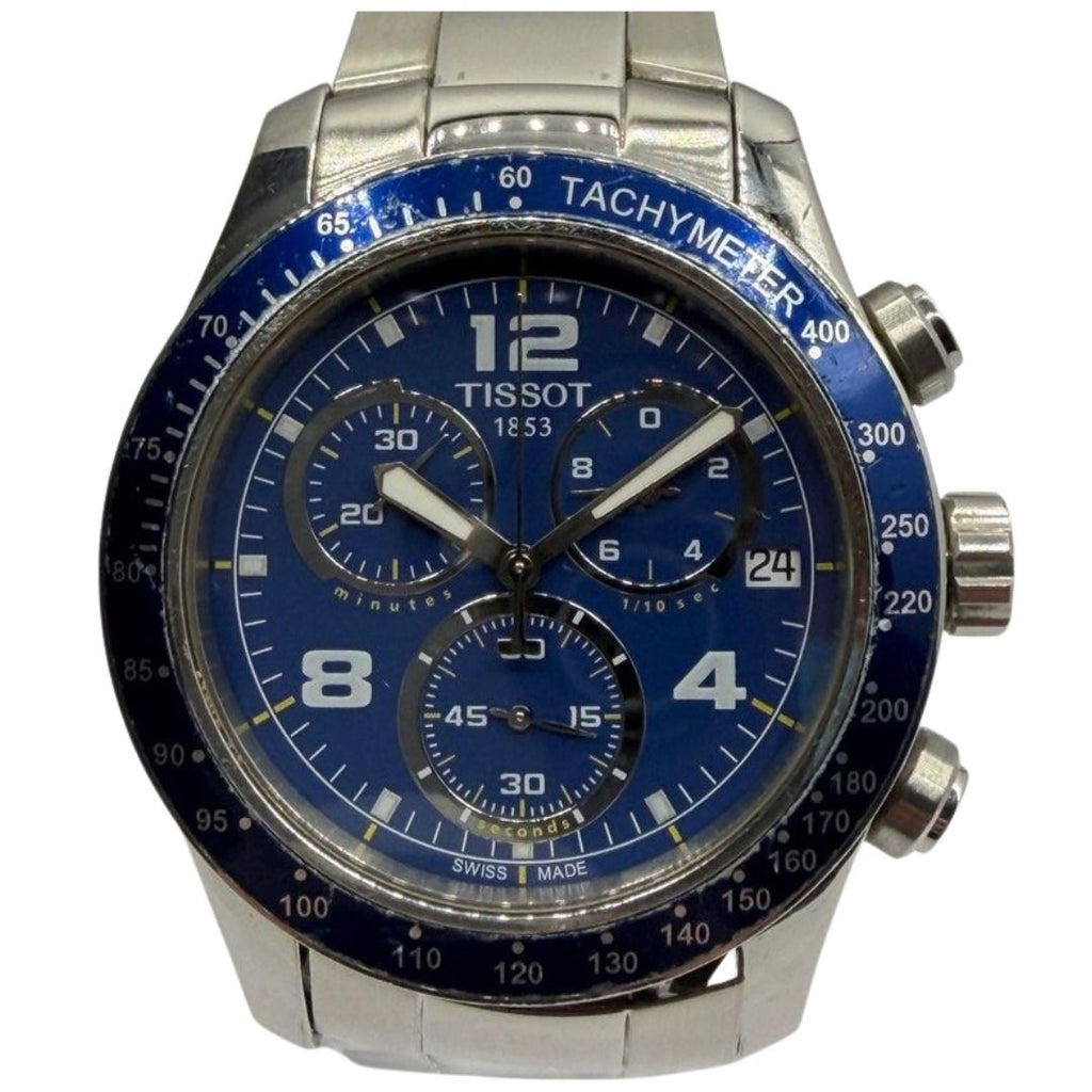 Tissot V8 43mm Chronograph Quartz Blue Dial Watch T039417A