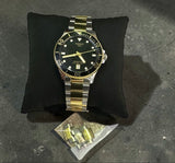Tissot Seastar Black Dial two-tone Stainless Steel Watch