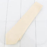 Hermes necktie Cream/Champagne 100% Silk New Standard Width