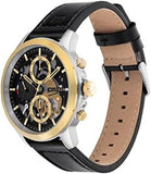 Tommy Hilfiger Henry Black and Gold Men's 44mm Quartz Watch