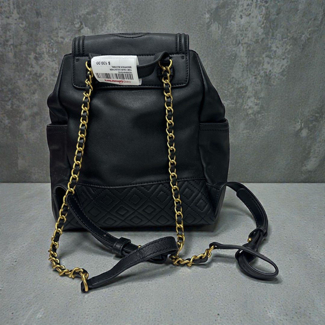 Tory Burch Fleming Leather Backpack