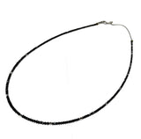 18KWG Black Diamond D=20.4cts Necklace With Cert