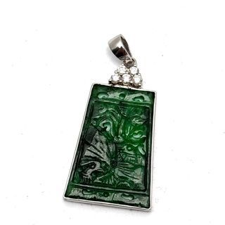 750WG A Jade Diamond Pendant Main image