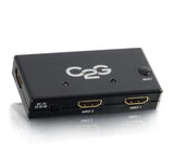 C2G 40349 2-Port HDMI Auto Switch, Black, 3.4 x 3.9 x 0.6 inches