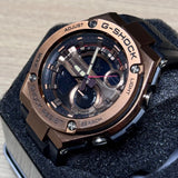 Casio GST-210B G-SHOCK G-Steel Black Bronze Digital Analog Watch