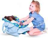 Joovy Toy Car Seat, Doll Accessory, Doll Furniture, Blue Dot