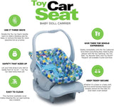 Joovy Toy Car Seat, Doll Accessory, Doll Furniture, Blue Dot